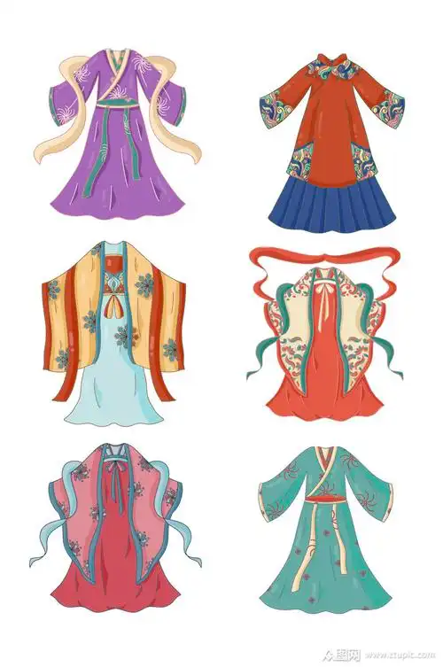 手绘汉服汉代服饰元素