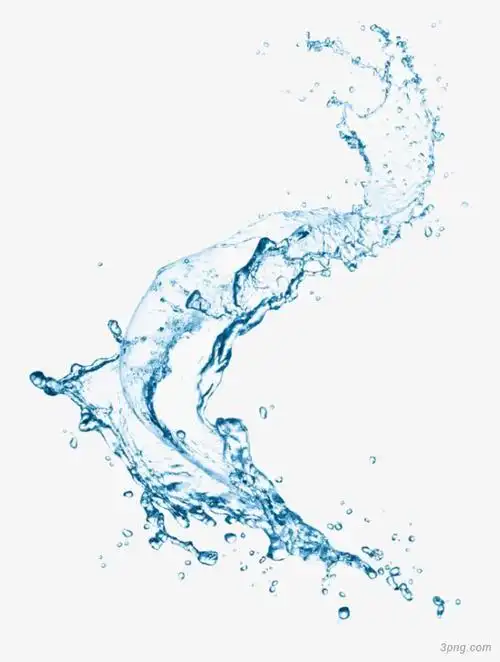 溅起的水花png素材透明免抠图片-装饰效果