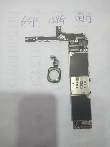 苹果6sp主板,国行带指纹无修无进水,128g内存 有ld锁
