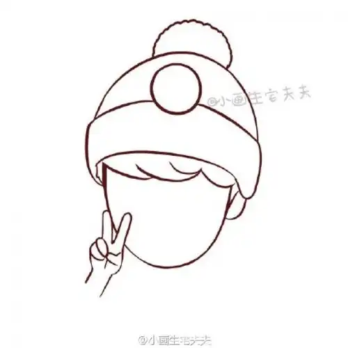 小鲜肉男神林更新真人简笔画教程 林更新卡通画画法 林更新简笔画怎么