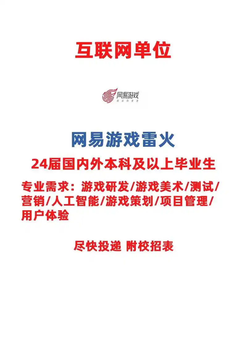 网易游戏雷火2024届秋季校园招聘.私企成员网易游戏雷火,面 - 抖音