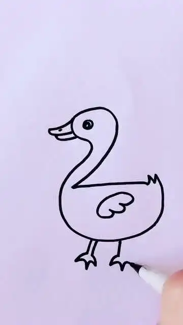 数字2画小鸭子#简笔画 #简笔画教程
