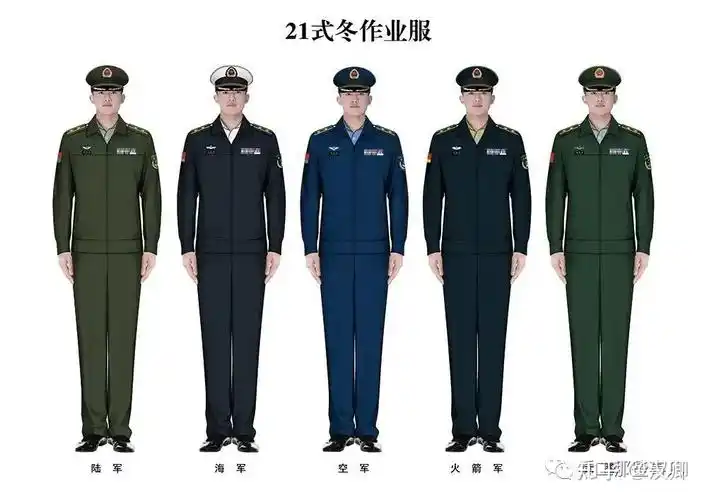 解放军新军装到货21式冬夏作训服作业服一览