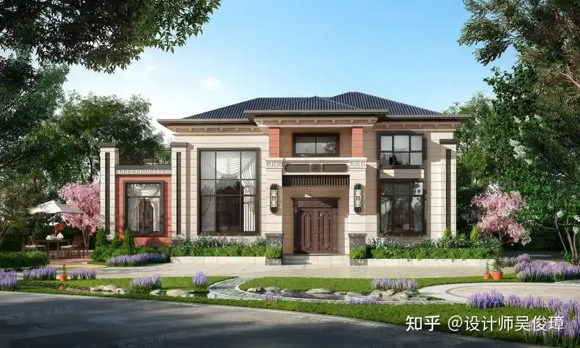 农村建房还是一层半别墅受欢迎大气漂亮又实用
