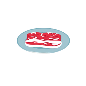 一块新鲜牛肉插画