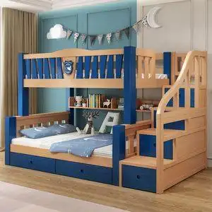 上下床多功能组合高低铺母子床儿童双人床上下铺两层大人用全实木