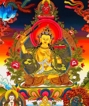 文殊菩萨是一切众生在佛道中的父母,大慈大悲