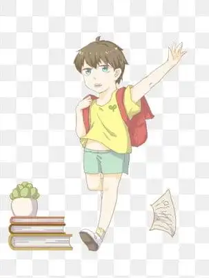 卡通男孩女孩 png图片素材和向量图案