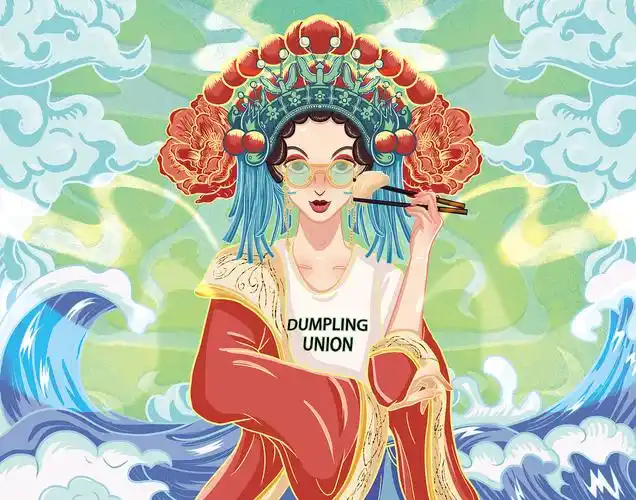 国潮插画---京剧女孩