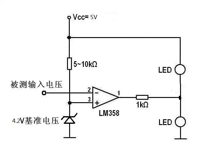18650电池充电指示电路图.有木有