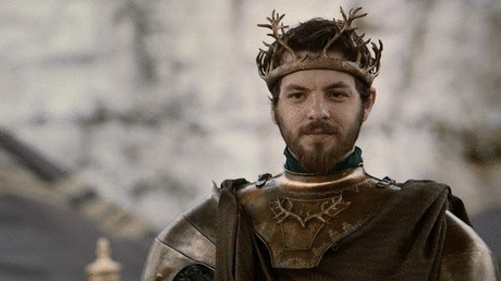 在随后的黑水河之战中,洛拉斯的二哥加兰·提利尔穿上蓝礼的盔甲率军