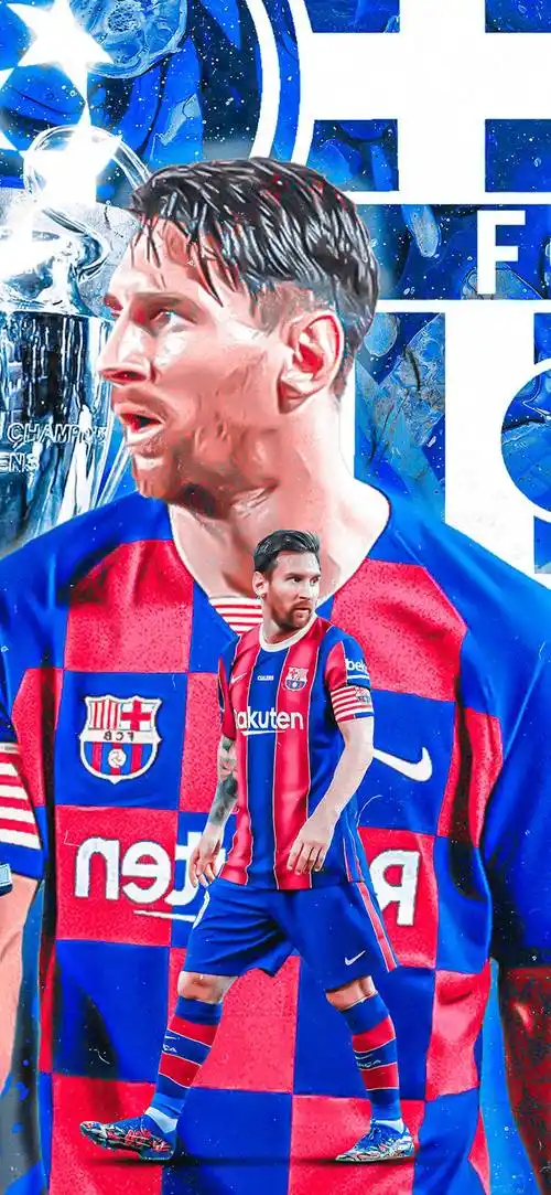 踢球侠无水印全面屏壁纸梅西和c罗