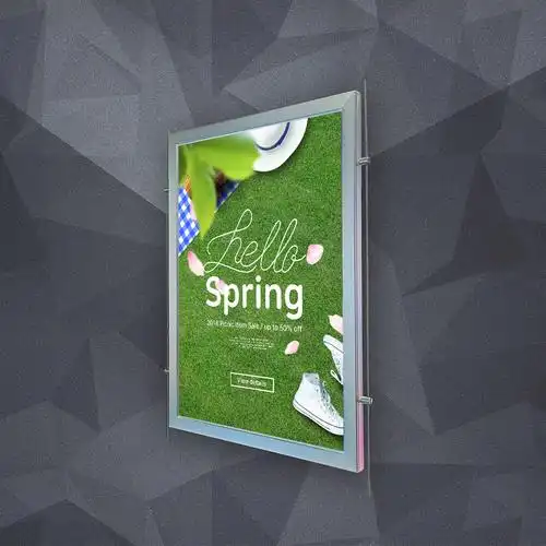 单面超薄led广告灯箱 铝合金超薄灯箱 四边开启广告牌灯箱