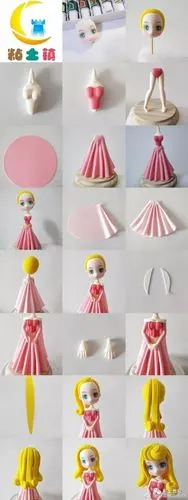 唤醒沉睡的公主需要一份粘土手工 | 睡美人粘土教程