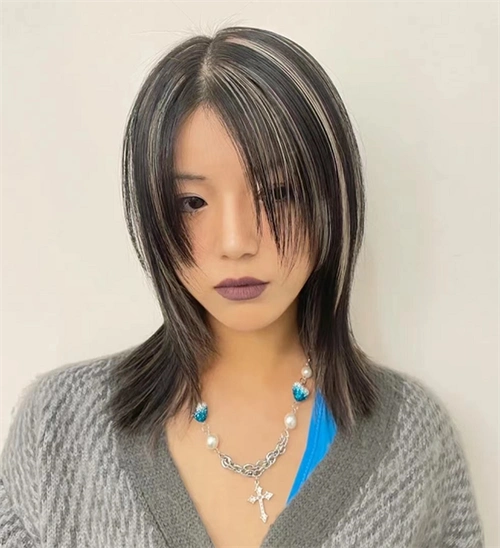 酷女生狼尾鲻鱼头 个性时尚超级瘦脸_非主流发型 - 美发站