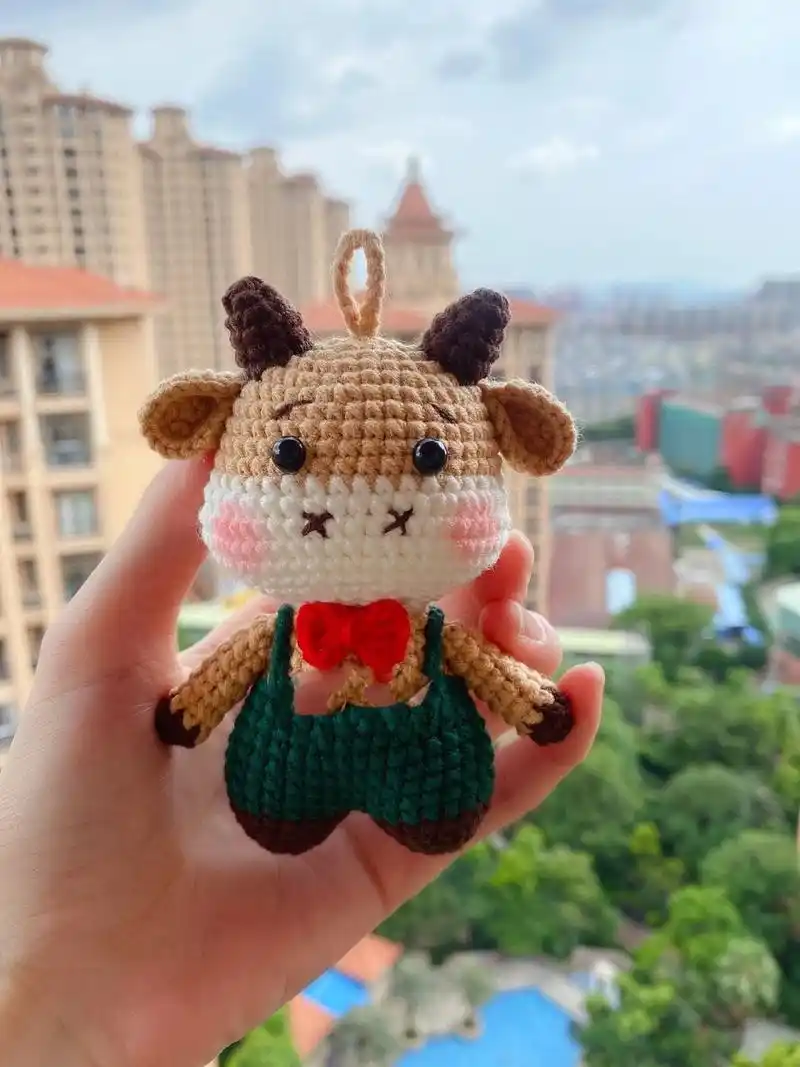 小牛玩偶钩织(附图解) 图解来自