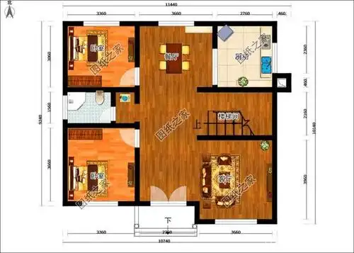 四套农村100平方二层小别墅户型图,盖上一栋住进去舒适又安心