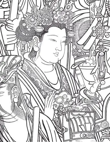 新书上架线描临本高配精妙绝伦永乐宫壁画