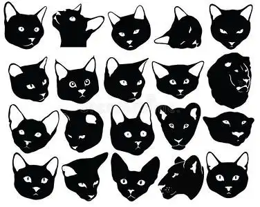 人物猫图案卡通图包装纸猫图案花纹矢量图简笔画猫简笔画吉祥图案猫简