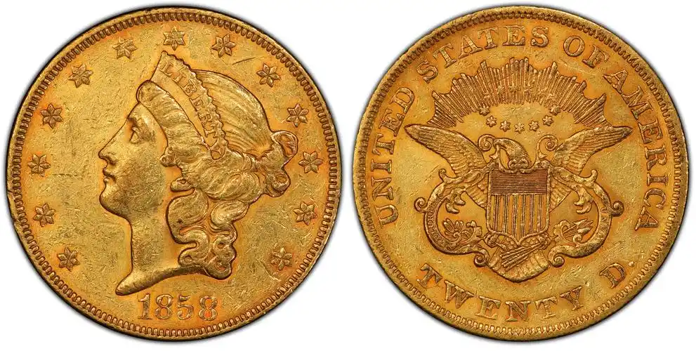 liberty head $20 pcgs #8923 images - pcgs