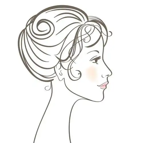 画一位长发女子的侧脸美女侧脸简笔画画人像动漫女生侧脸简笔画长发