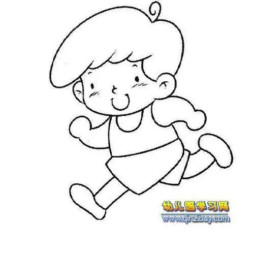 幼儿园画男孩儿简笔画人物简笔画大全小男孩简笔画走正步的小男孩简笔