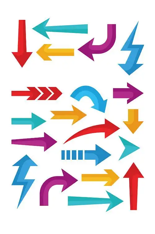 彩绘箭头标志大全