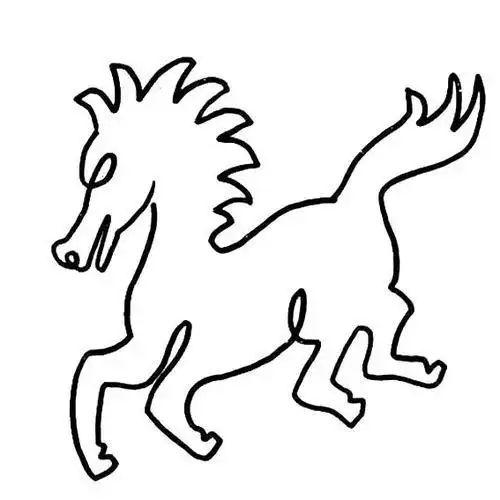 一笔画动物的图片3