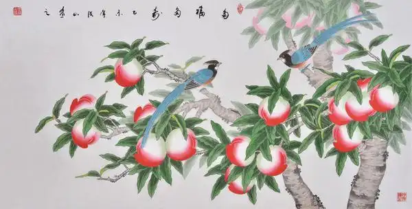 老年人过生日送什么礼物好福寿延年花鸟画