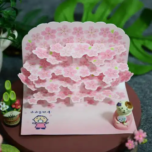 各种各样的粉色折叠贺卡各种各样的贺卡