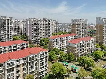 俯瞰居住区图片_俯瞰居住区高清图片_全景视觉