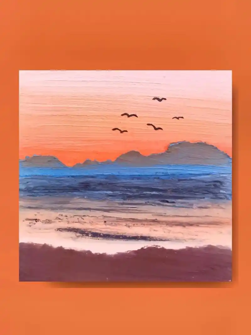 油画棒|入门无刮刀风景画 超详细步骤拆解~ 新手入门油画棒可 - 抖音