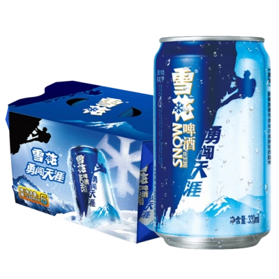 雪花啤酒勇闯天涯 听装330ml*6听/包六连包听装