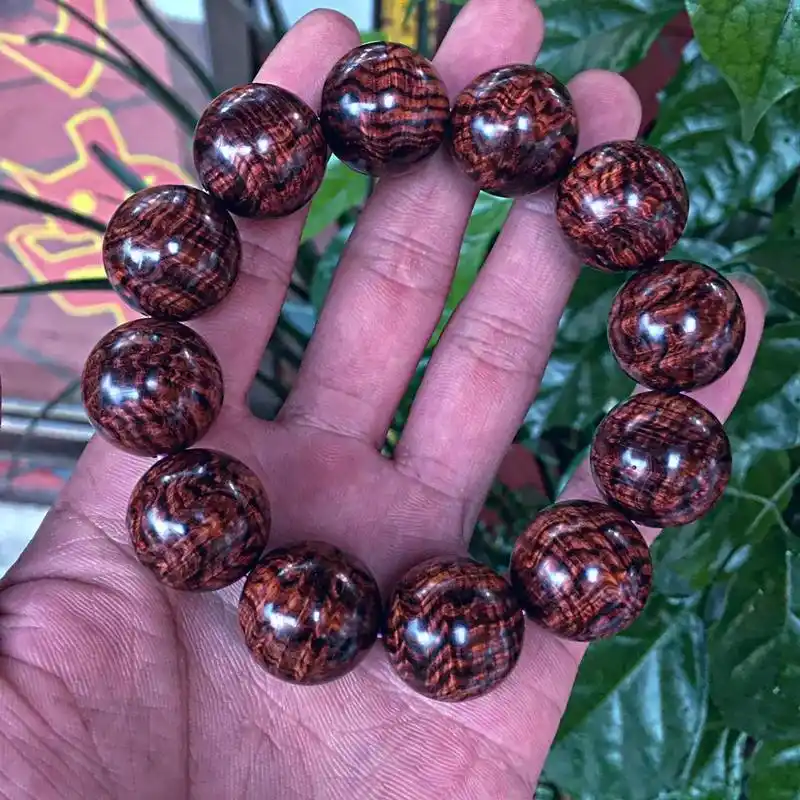 海南黄花梨水波手串