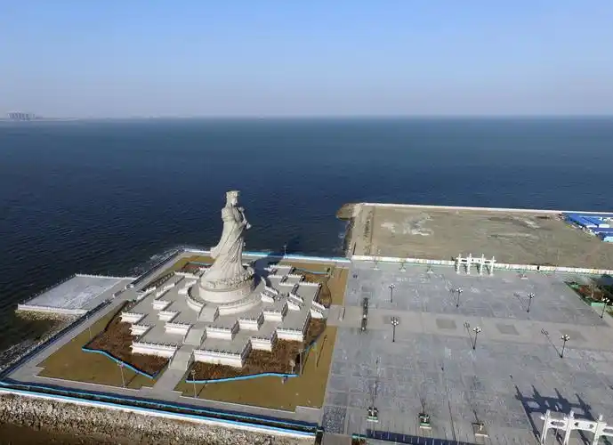 航拍妈祖文化园 - 妈祖文化园 -生态梦网 -- 中新天津生态城社区门户