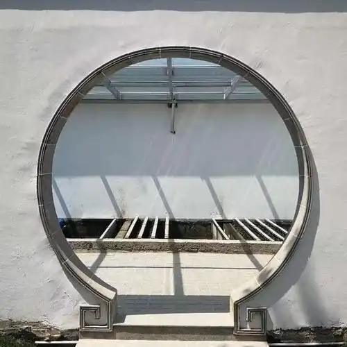 砖雕月亮圆形门口纹线弧形门边仿古四合院拱门砖雕