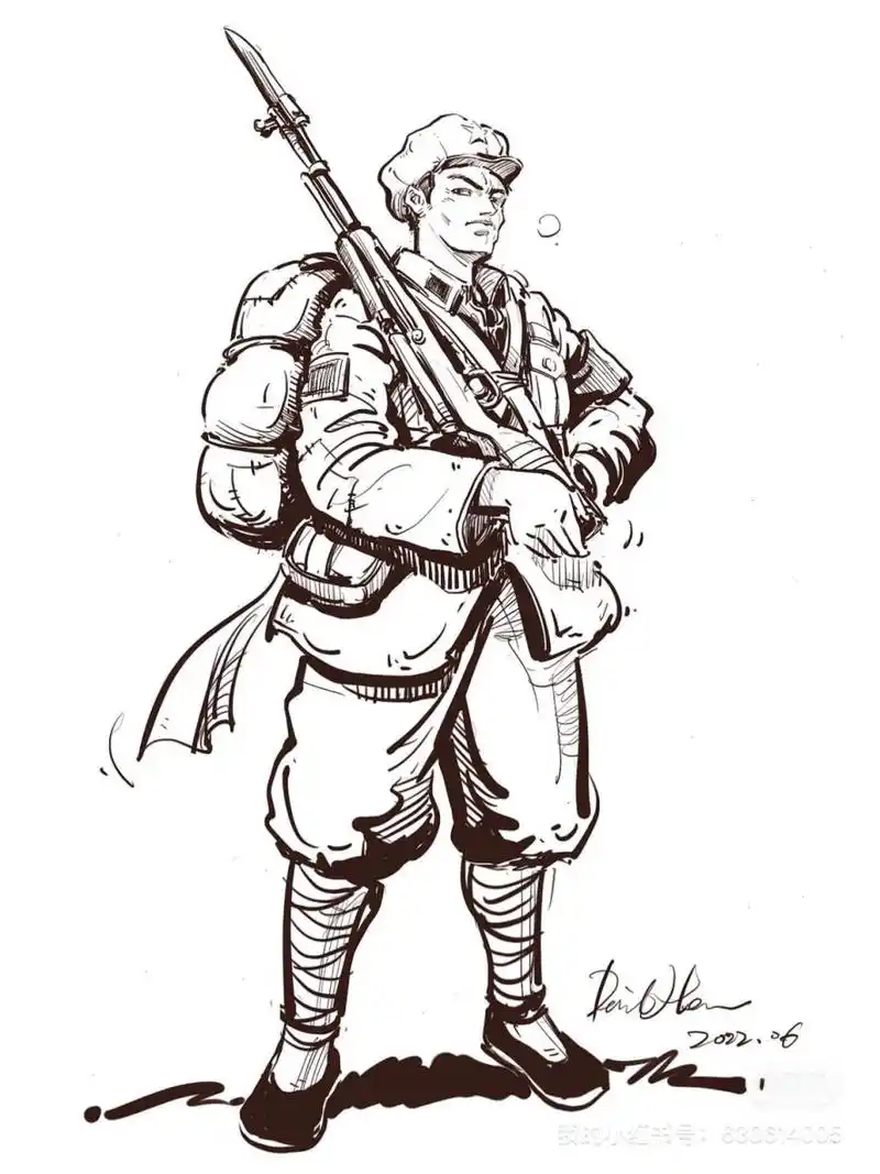 解放军|手抄报|致敬抗美援朝系列5    手表