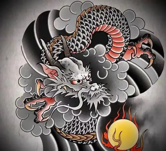 纹身也清新  #小清新纹身  #彩色纹身  #龙纹身 #满背龙 #老传统半甲