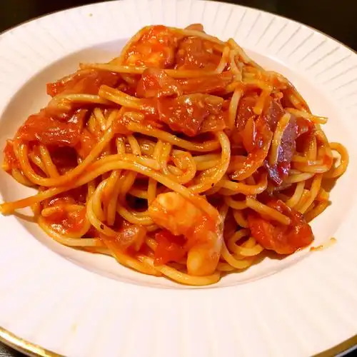 圈圈儿妈做的芝士番茄意面