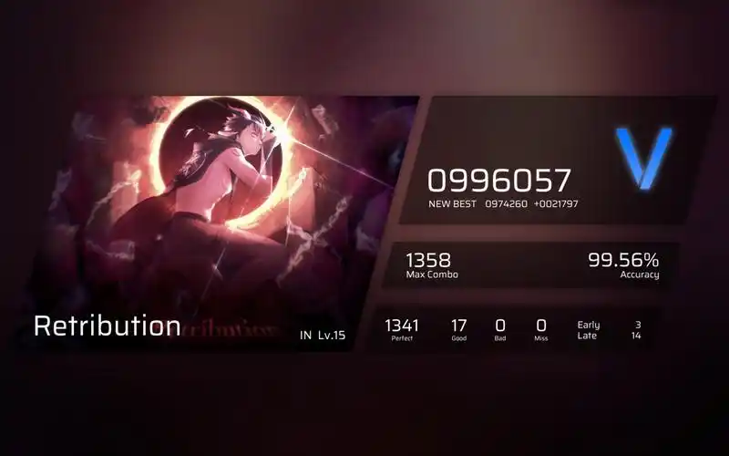 【phigros】retribution (in lv.15) full combo!