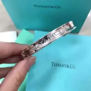 蒂芙尼tiffany情侣手镯代购925纯银饰1837开口手环