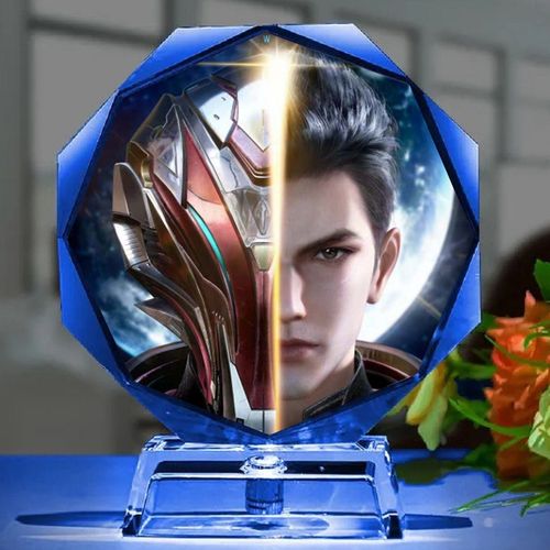 吞噬星空手办动漫罗峰周边定制发光水晶夜灯立牌生日礼物模型摆件2