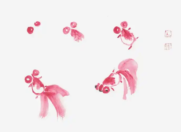 跟黄艳敏学儿童国画一一金鱼