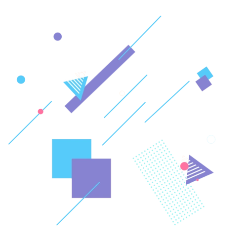 不规则几何图形插画图片