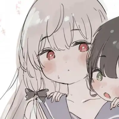 手绘清新动漫闺蜜女头集|星星都亮_女生头像_我要个性网