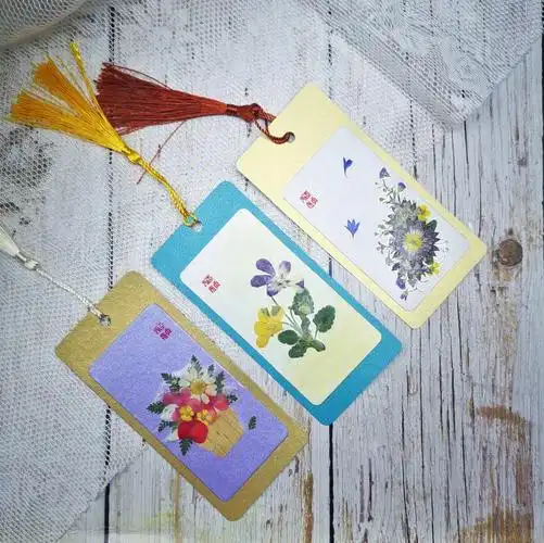 押花书签押花艺术入门小品