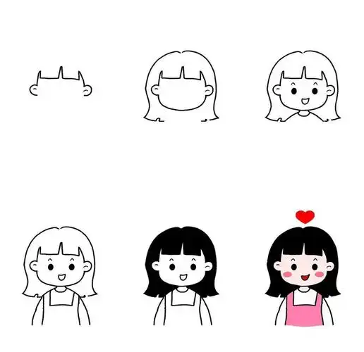 👧小妹妹简笔画✨