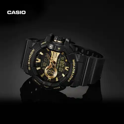 官网官方正品400gb防水黑金手表男士shockcasio卡西欧旗舰店ga
