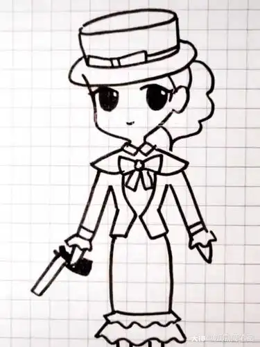 关注 #第五人格##轻漫# 空军琼楼遗梦简笔画