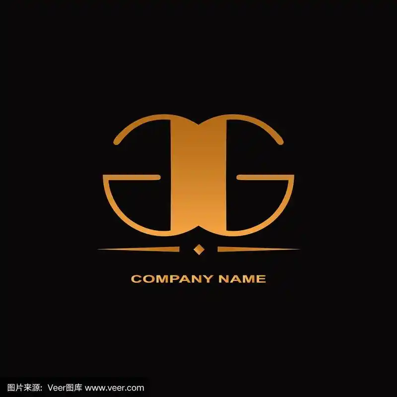 字母g标志设计.一个字母g的创意标志向量插图.